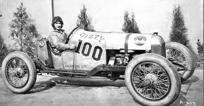 As a WAMPAS star, Natalie was required to pose for publicity photos in race cars she likely would have no interest in driving, including this 1927 Jackman Special.